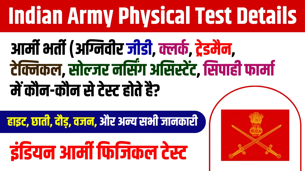 army physical test details, army physical test details in hindi, agniveer army physical test details in hindi, indian army physical test details pdf, agniveer army physical test details for male, Indian Army,